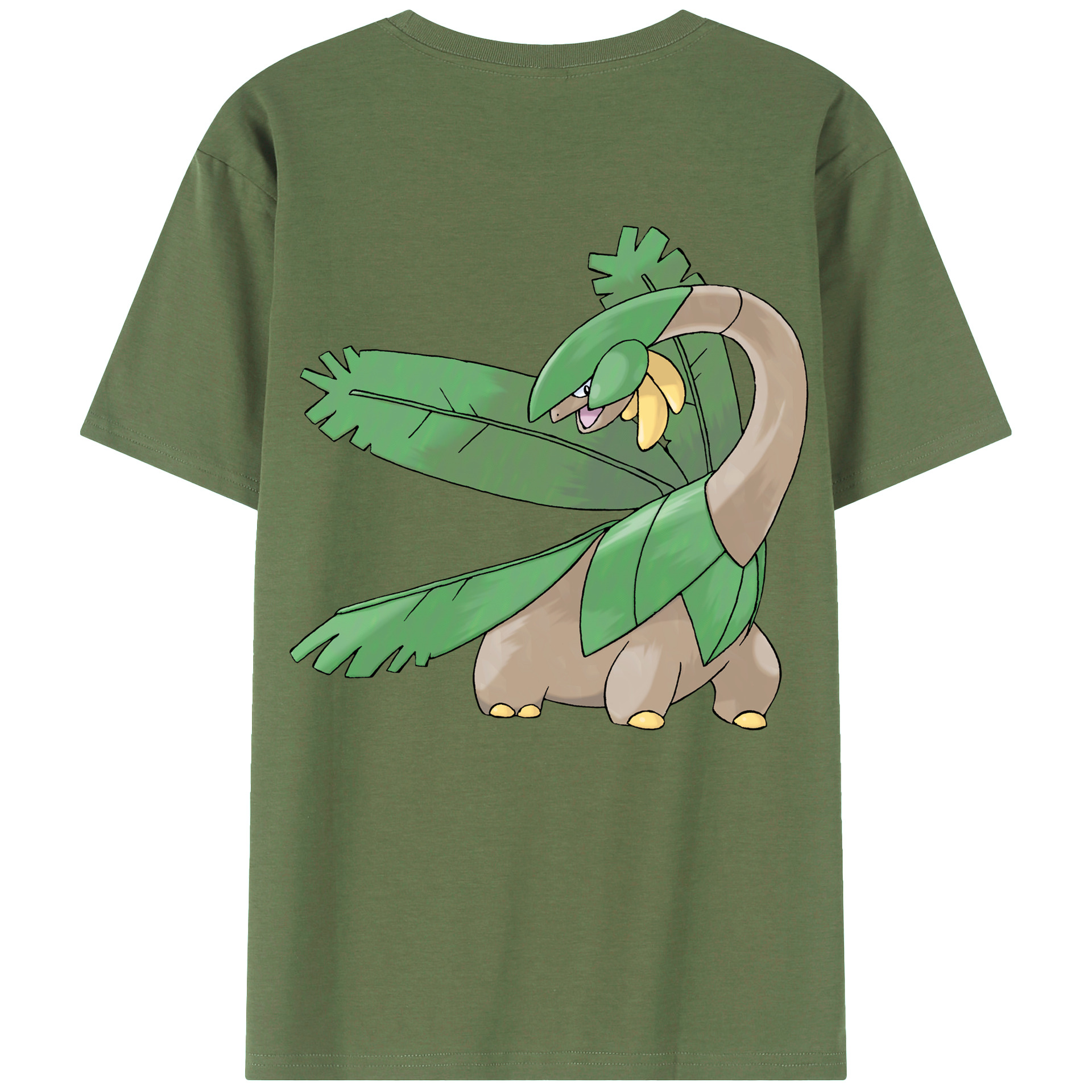 （画像用） ポケットモンスター Pokémon 綿100％ メンズ半袖Tシャツ（バックプリント） 通気性